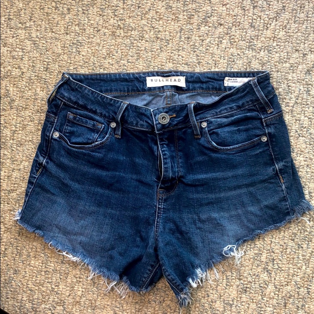 Bullhead denim cutoff short shorts